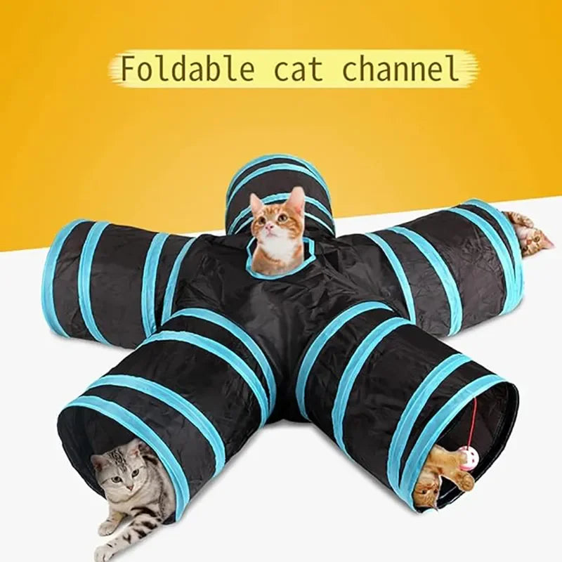 Foldable Pet Cat Tunnel