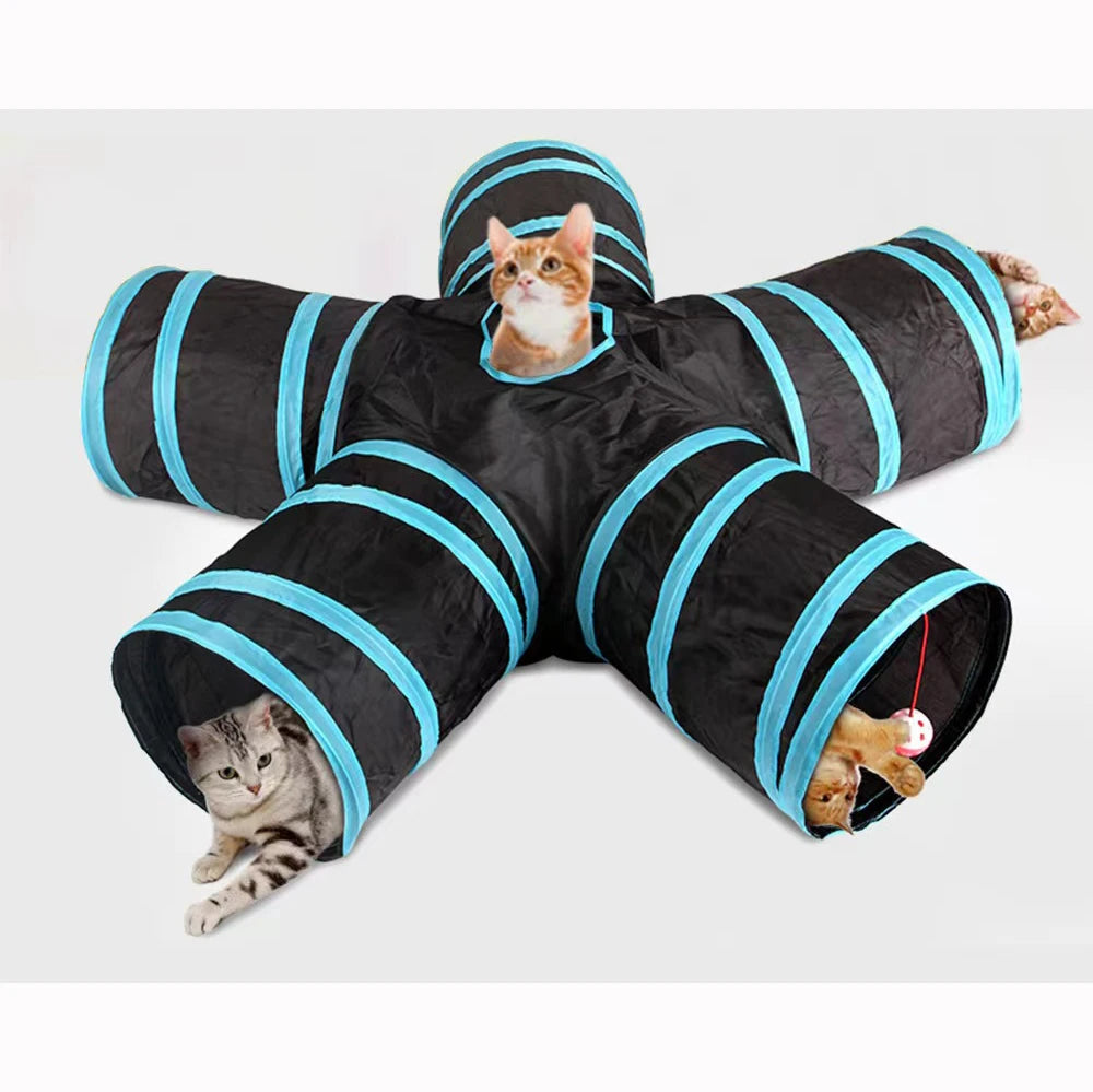 Foldable Pet Cat Tunnel
