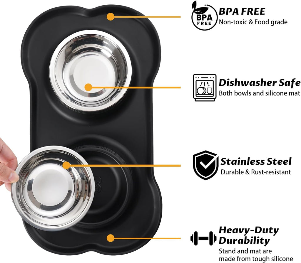 Anti-Overflow Pet Feeding Bowl