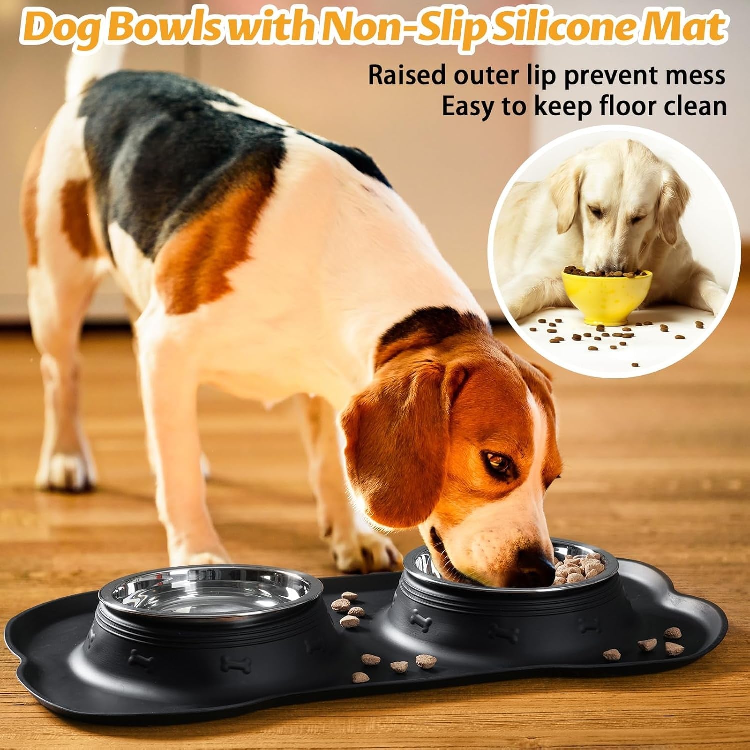 Anti-Overflow Pet Feeding Bowl