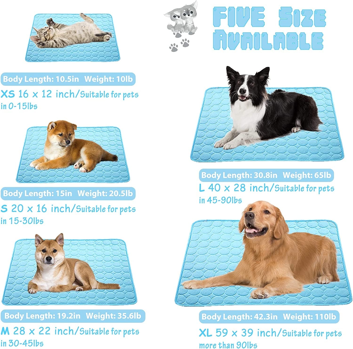 Dog Breathable Cooling Mat